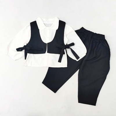 set girls vest simple long sleeve casual CHN 38 (070604) - setelan anak perempuan (ONLY 6PCS)